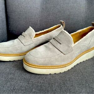 Ugg Australia Atwater Spill Seam Loafer Size 10 Seal Grey Gray Chunky Platform